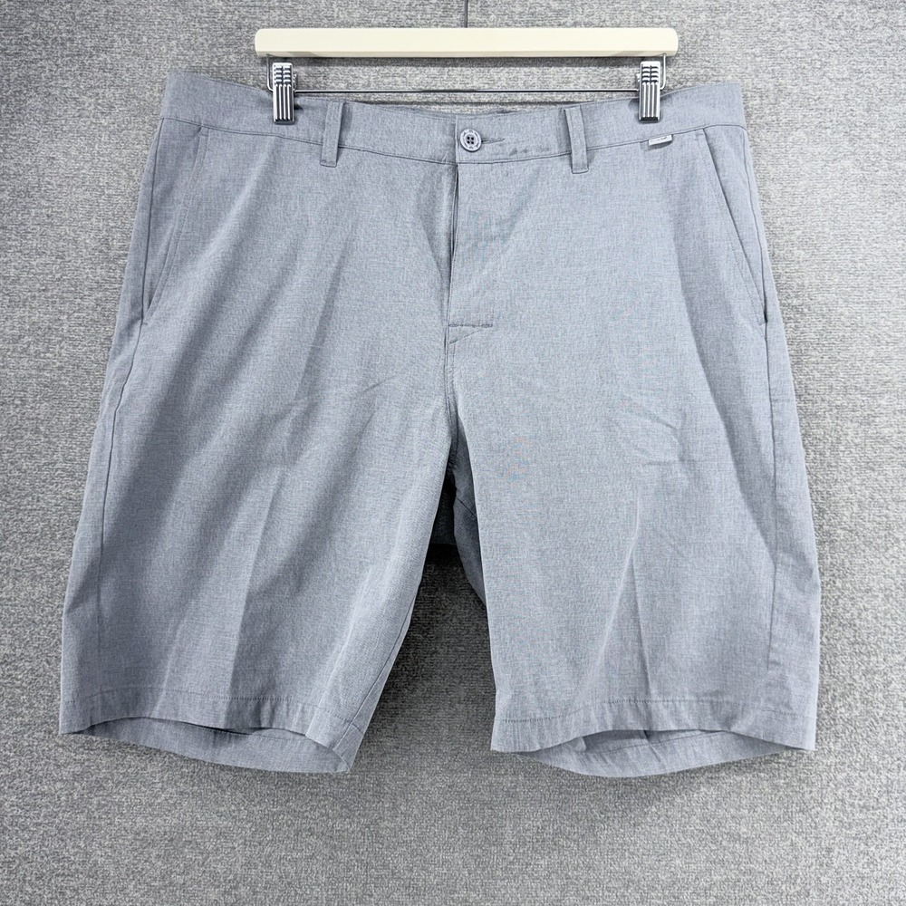 Travis Mathew Golf Chino Shorts Men Size 38x10 Gray Performance Stretch